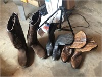 2 Pr. Men's Cowboy Boots, 1 Waterproof Boots