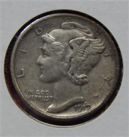 1919 S Mercury Silver Dime