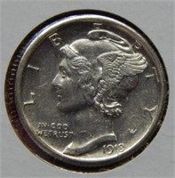 1918 S Mercury Silver Dime