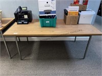 6 foot table. Other items seen in photographs are