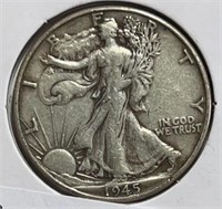 1945 Walking Half Dollar