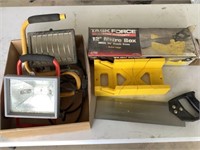 Lights and Mitre box  Saw