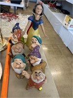 Snow White and The Seven Dwarfs Ceramic Figurines