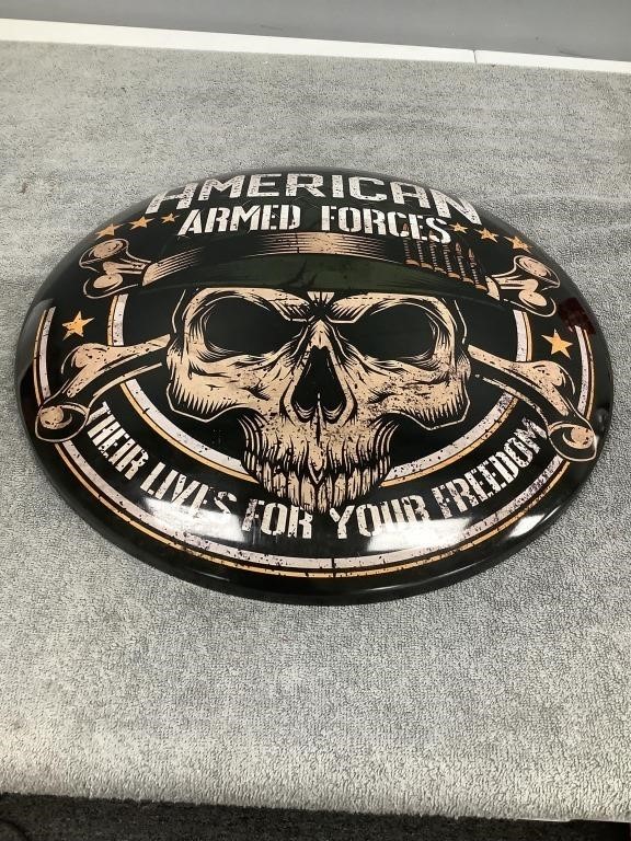 Armed Forces Button   Approx. 16" Diameter