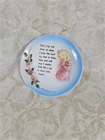 Lefton Child's Prayer Decorative China Plate