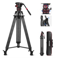 NEEWER LL35 78" Video Tripod Carbon Fiber, Quick R