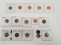 Group of  15 Pennies