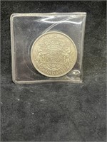 1953 Silver Canadian Half Dollar 50 Cents