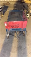 Vintage pull cart 16 1-2 x 36