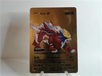 Pokemon Card Rare Gold Entei V