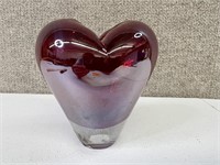 Murano Style Glass Heart