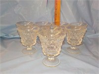 8 Fostoria small glasses