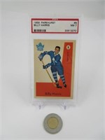 Billy Harris 1959 Parkhurst, carte hockey gradée