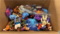 Box of Disney Aladdin Figures and Accessories