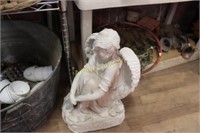 CONCRETE ANGEL GARDEN DECORATION