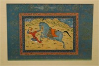 Riding Horse & Runner Persian Print