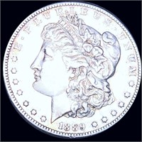 1889-CC Morgan Silver Dollar XF+