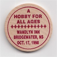 1998 Bridgewater, NS Wooden Nickel