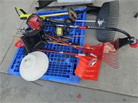 LONG HANDLE TOOLS, TROY-BILT GAS WEED EATER,