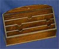 Vintage Solid Wood Desk Top Organizer