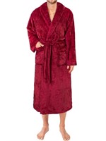 PAVILIA Mens Soft Robe, Plush Fluffy Fleece Bathro