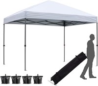 10x10 Pop Up Canopy Tent For Backyard Outdoor Port