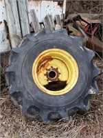 Pair of 23.1 x 26 Tires & Rims off a JD Combine