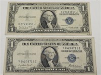 2-  1935 Blue Seal Currency Notes