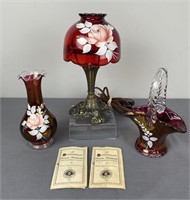 Vintage Westmoreland Glass Cranberry