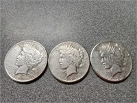 1922S Peace silver Dollars coins