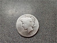 Lowball 1922 Peace silver Dollar coin. Almost