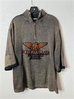 Vintage Giorgio Armani 1/4 Zip Half Sleeve Jacket