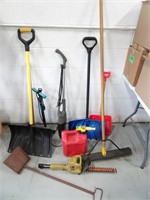 Assorted Garage Items and Lawn Tools