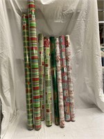Lot Of 8 Rolls Of Wrapping Paper
