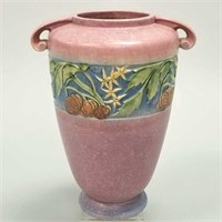 Roseville Baneda 12" pink vase
