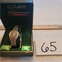 Ladies Genuine Diamond Dufonte Quartz Watch- NIB