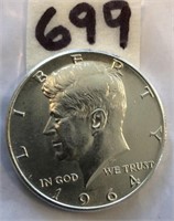 1964 Kennedy Silver Half Dollar BU