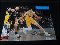 AUSTIN REAVES SIGNED 16X20 PHOTO LAKERS BAS