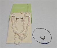 Ring, Bracelet, Earrings & Necklace Set
