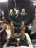 Pair of Asian lamps