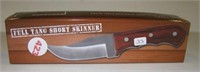 Full Tang short skinner knife with 3mm thick