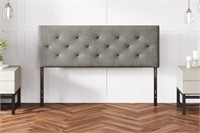 DIAMOND TUFTED MID-RISE HEADBOARD, KING/CAL KING,