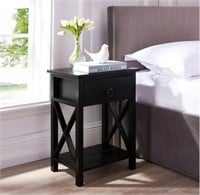 Naomi Home Eily Wooden End Table with Storage