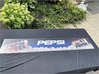 Pepsi plastic 52 inch long sign