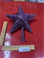 modern glitter Christmas tree star topper