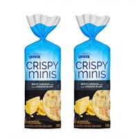 2 Pack Quaker Crispy Minis White Cheddar Flavour