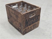 Vintage Moxie Energy Drink Crate & Bottles