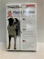 Extra Lg Plastic Pet Door - Flap Size 10 1/2 x 15