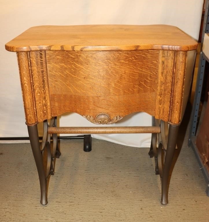 Wooden Table w/ Metal Legs