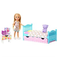 Barbie Club Chelsea Bedtime Doll and Bedroom Plays